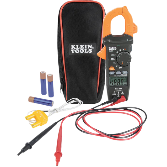 Multímetro Digital De Gancho De Rango Automático De 400 A Ca Para Hvac CL320 Klein Tools