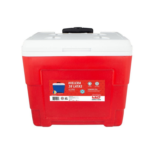 Hielera 34 Qts Rojo 0170-R NYC
