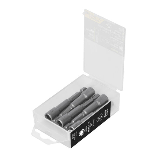 Estuche Con 5 Dados Magnéticos De 1/4' Largo 2-1/2' Expert 12939 Truper