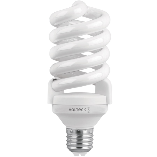 Pack 4 Lámparas Espiral T4 24 W Luz De Día Caja Volteck 46826 Truper