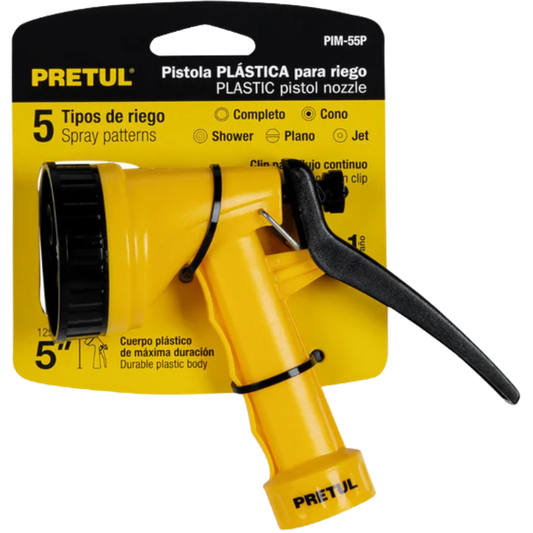 Pistola Para Riego De 5' De 2 Funciones Plástica Pretul 22759 Truper
