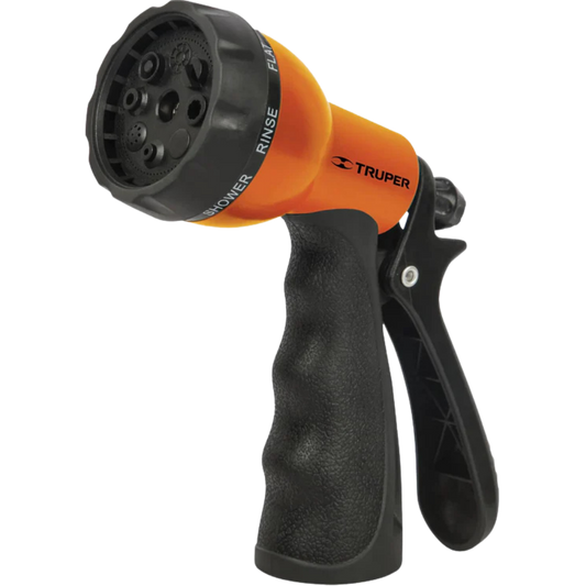 Pistola Para Riego De 8 Funciones Plástica Con Recubrimiento 18482 Truper