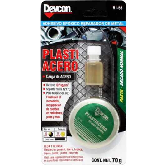 Plastiacero Normal Pasta 70 Gr Blister Devcon Ferr R1-56 ITW