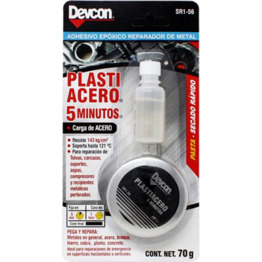 Plastiacero Rapido Pasta 70 Gr Blister Devcon Ferr SR1-56 ITW