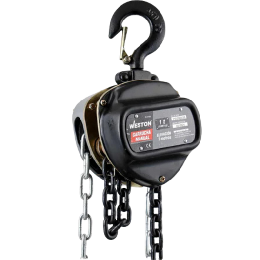 Polipastos Manual 1 T 3 M Levante M-01080 Weston