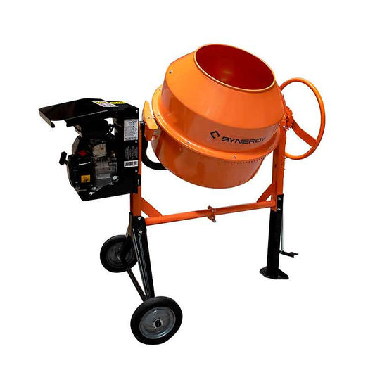 Mezcladora A Gasolina 160Lts 3.0Hp 105Cc 27Rpm. 220Kg Capacidad Maxima Con Aspas Metalicas Anguladas. RC160KG Synergy