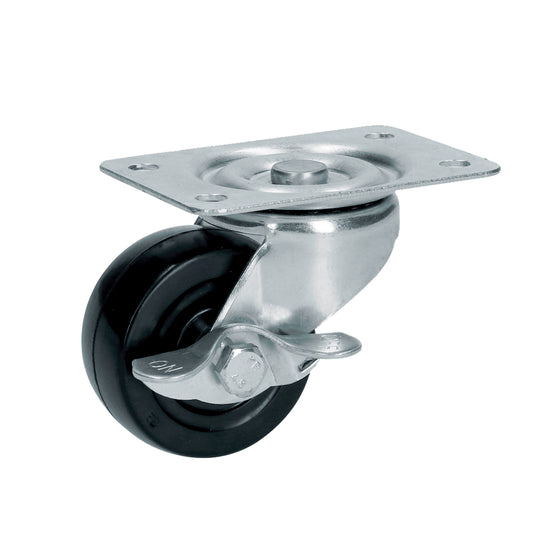 Rodaja De Hule Giratoria Con Freno 2-1/2" Surtek DS