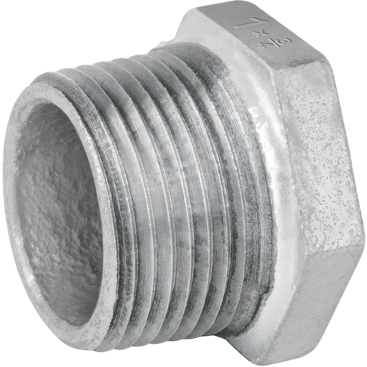 Reducción Bushing Acero Galvanizado 1'X 3/4' Foset 47505 Truper