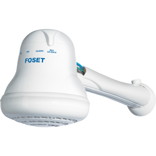 Regadera Eléctrica De 4 Temperaturas 5-3/8' Blanca Foset 49491 Truper