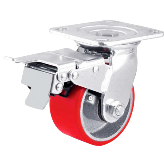 Rodaja De Poliuretano Con Polipropileno Giratoria Con Freno 4 X 2" Y-1054-100 Weston