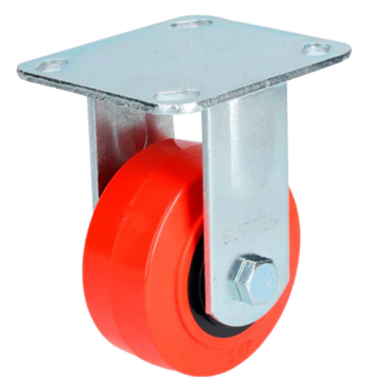 Rodaja De Poliuretano Rojo Fija 4" RR10F Surtek