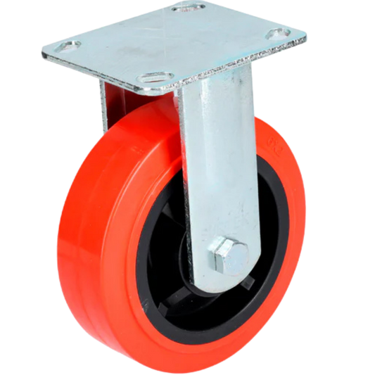 Rodaja De Poliuretano Rojo Fija 6" RR15F Surtek
