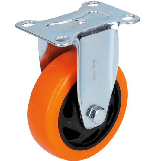Rodaja De Pvc Naranja Fija 4" RV10F Surtek