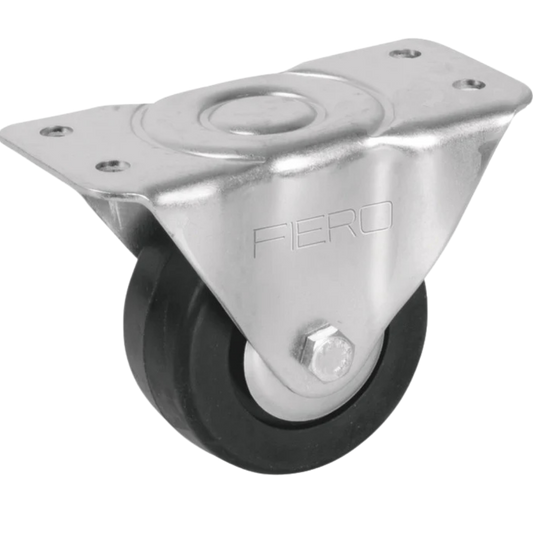 Rodaja Hule 3' Placa Fija Con Balero Carga 110 Kg Fiero 48600 Truper