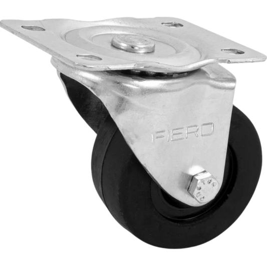 Rodaja Hule 3' Placa Giratoria Con Buje Carga 90 Kg Fiero 48610 Truper
