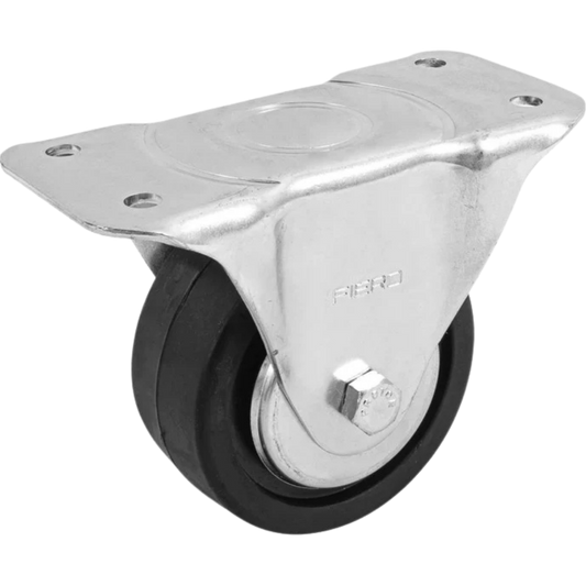 Rodaja Hule 4' Placa Fija Con Balero Carga 100 Kg Fiero 48601 Truper