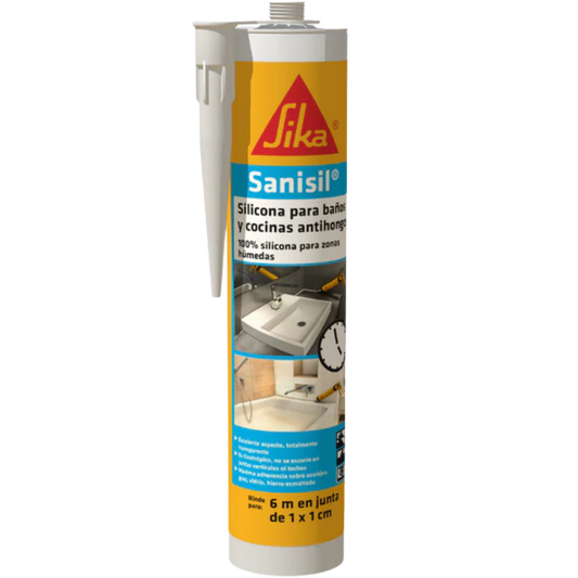 Sanisil Blanco Cartucho (280 Ml) 609103 Sika