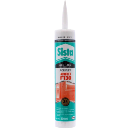 Sellador Acrílico Sista F130 Acriflex Blanco 300 Ml 1785777 Henkel