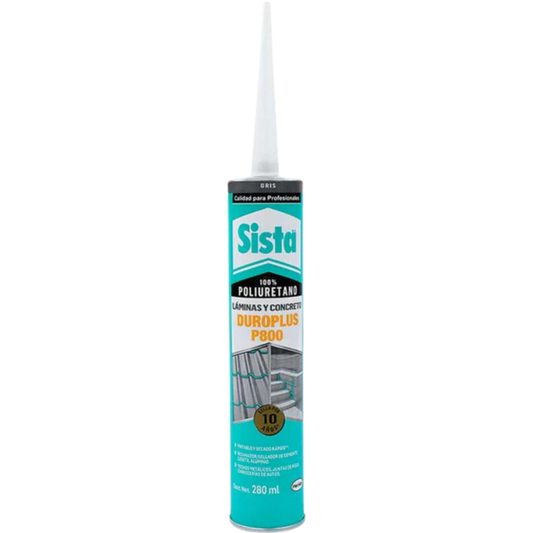 Sellador Poliuretano Sista P800 Duroplus Gris 280 Ml 2650470 Henkel