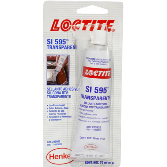 Sellante Adhesivo Silicona Rtv Transparente 70 Ml 285952 Loctite