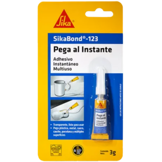 Sikabond 123 Pega Al Instante Tubo/Blister (3 Gr) 552907 Sika