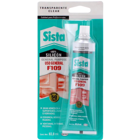 Silicón Sista Uso General Transparente 82.8 Ml 2939550 Henkel