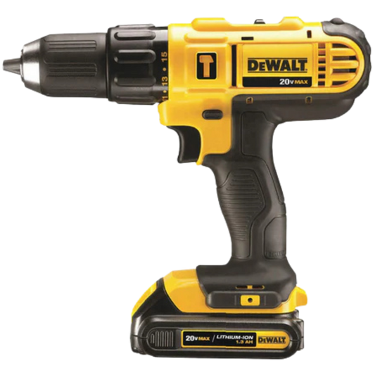 Taladro Atornillador Percutor 1/2" Inalámbrico 20 V Con Cargador Y 2 Baterías DCD7781D2-B3 Dewalt