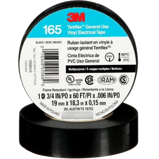 Temflex 165 19Mm X 18M Negra UU009472471 3M
