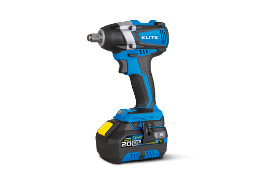 LLAVE DE IMPACTO INALÁMBRICA 1/2 SIN ESCOBILLAS- 20V BTM (BRUSHLESS TECH MOTOR). BATERIA 20V