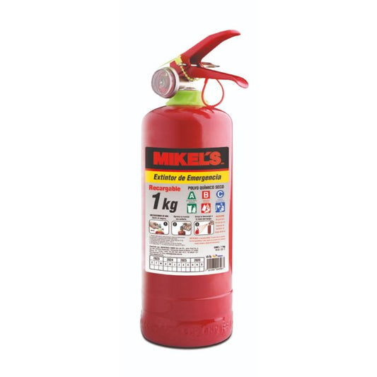 Extintor de emergencia recargable 1 kg