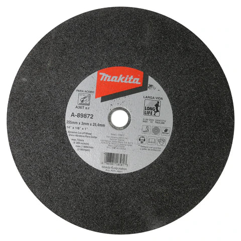 Caja Con 50 Pzs - Disco De Corte 14 X 1/8 X 1" A8987225 Makita $49.85 C/U