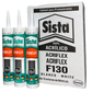 Caja Con 12 Pzs - Sellador Acrílico Sista F130 Acriflex Blanco 300 Ml 1785777 Henkel $80.08 C/U