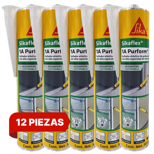 Caja Con 12 Pzs - Sikaflex-1A Purform Cartucho Color Gris 300 Ml 750846 Sika $190.37 C/U