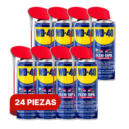 Caja Con 24 Pzs - Aerosol Aflojatodo Multiusos Flexitapa 6 Oz 521065 WD40 $97.19 C/U