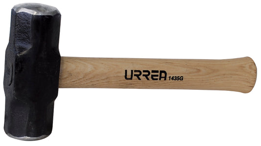 3966-Marro Octagonal Cabeza Maquinada Con Mango De Hickory Americano De 12" 4 Lb 1435G Urrea
