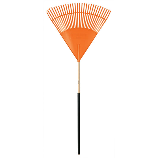 Escoba Plástica Para Jardín Flexible 30 Dientes Mango 48' 19065 Truper