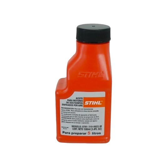 1727-Aceite Naranja 100 Ml 2 Tiempos P/5 Lt 0781-319-8922 Stihl
