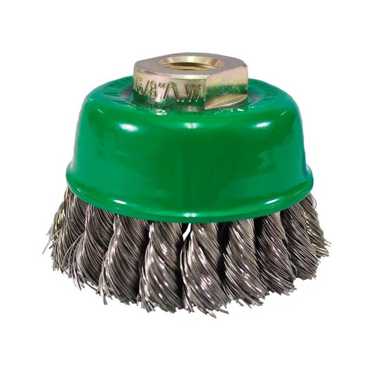 1945-Cepillo Tipo Copa Trenzado De 75 X 0.356 X Mr Mm Para Limpieza De Metales Y Eliminación De Soldadura Pintura Óxido Corrosión Fundición Y Cualquier Adherencia 965 Austromex