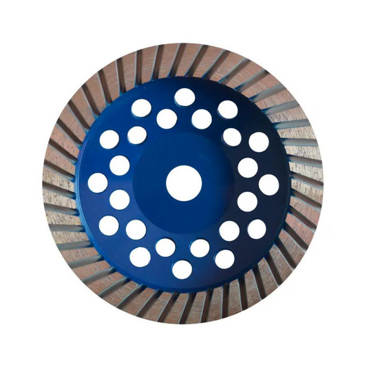 1969-Copa De Diamante Turbo De 180 X 22.23 Mm Para Desbaste Acabado Medio De Mármol Granito Concreto Y Bloque No Abrasivo. 2169 Austromex