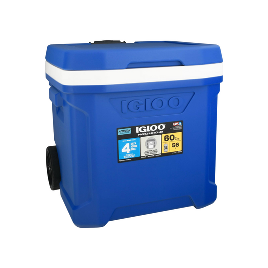 4721-Hielera 60 Qts Profile Ii Azul Con Llantas 00034679 IGLOO