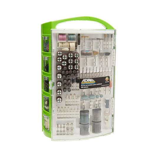 2166-Kit Para Mototool Para Desbaste Corte Limpieza Pulido O Rebabeo De Metales 302 Piezas 2992 Austromex