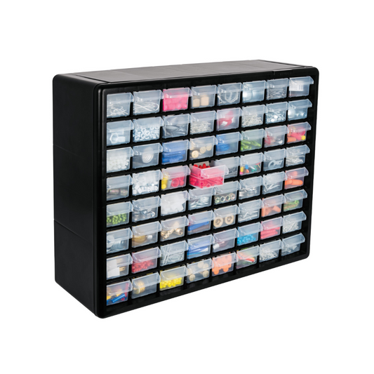 5264-Organizador De 64 Gavetas 10895 Truper