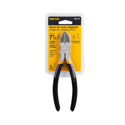 Pinza De Corte Diagonal 7' Mango De Vinil Pretul 22637 Truper