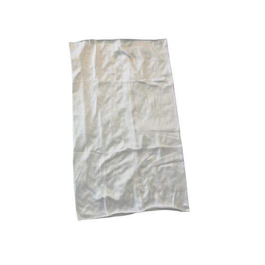 4610-Bandana Textil 42 Cm X 25 Cm Adulto Blanco Band BTABLANCO Roy Band
