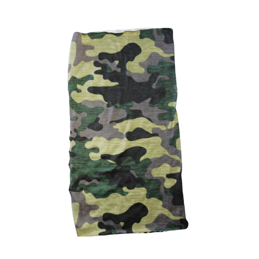 4618-Bandana Textil 42 Cm X 25 Cm Adulto Estampado Militar Verde Band BTAEMILITARV Roy Band