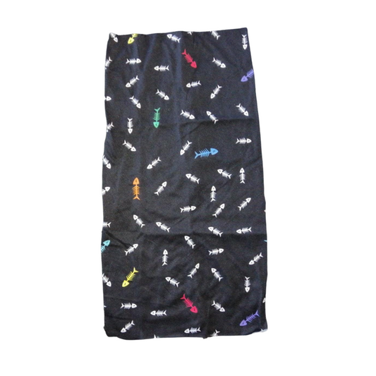 4620-Bandana Textil 42 Cm X 25 Cm Adulto Estampado Peces Band BTAEPECES Roy Band