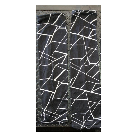 4632-Manga Textil 42 Cm X 22 Cm Estampados Cristal Negro Band MTECRISTANEG Roy Band