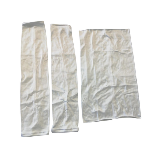 4660-Set 1 Bandana Y 2 Mangas Blanca Band SBMLISOBCA Roy Band