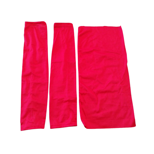 4675-Set 1 Bandana Y 2 Mangas Rojo Band SBMLISOROJO Roy Band
