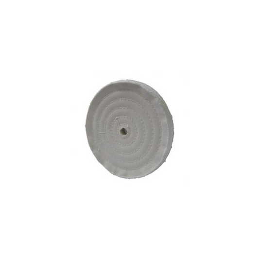 2107-Rueda De Fibra De Algodón Blanca Para Abrillantado De 150 X 13 Mm 1620 Austromex